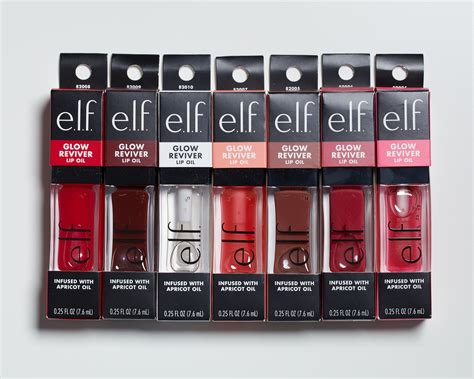 elf glow reviver lip oils.